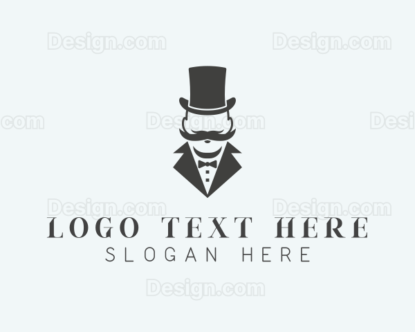 Gentleman Suit Tailoring Logo