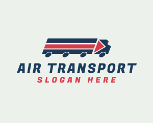 Logistics Arrow Truck logo design