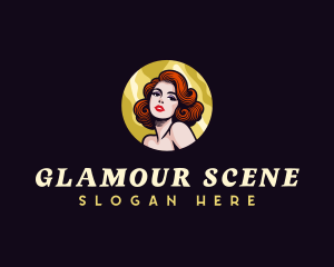 Pretty Pinup Woman logo