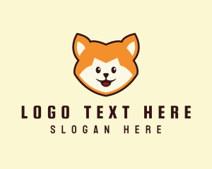 Cute Puppy Head logo