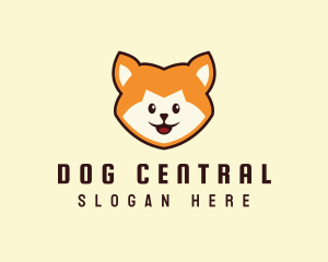 Cute Puppy Head logo design