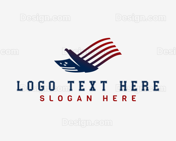 USA Flag Bird Logo