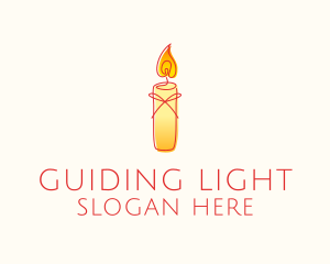 Spiritual Wellness Candle logo design