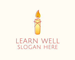 Spiritual Wellness Candle logo design