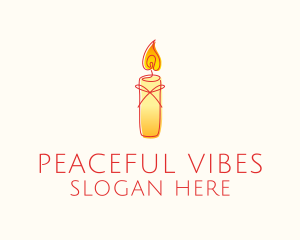 Spiritual Wellness Candle logo design