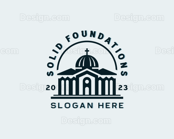 Catholic Church Landmark Logo