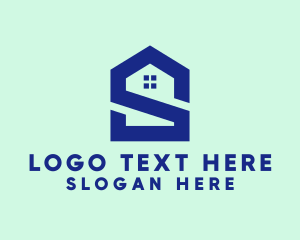 S Shape Polygon House  logo