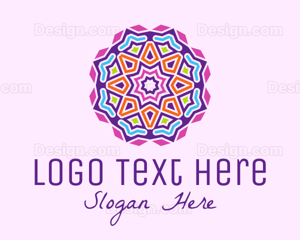 Colorful Mosaic Lantern Logo