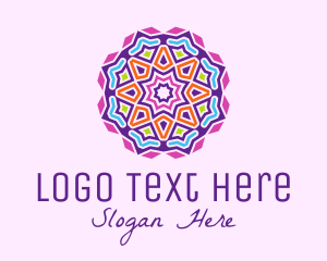 Colorful Mosaic Lantern logo