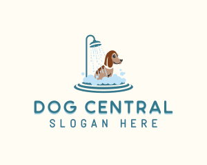 Shower Dog Grooming logo design