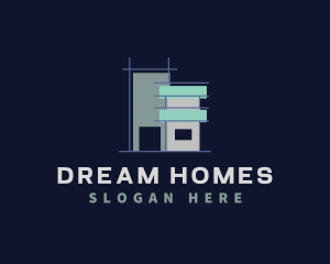 Builder Architecture Real Estate logo design