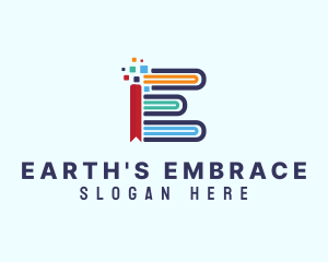 Digital Bookmark Library logo design