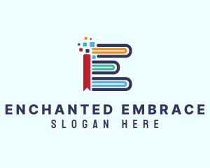 Digital Bookmark Library logo design