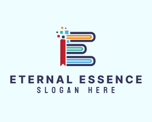 Digital Bookmark Library logo design