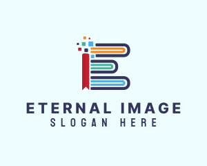 Digital Bookmark Library logo design