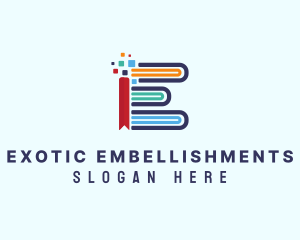 Digital Bookmark Library logo design