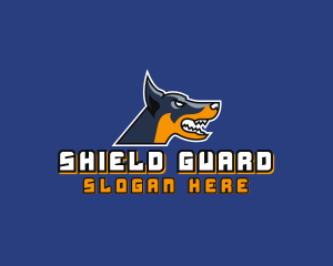 Aggressive Guard Dog  logo design