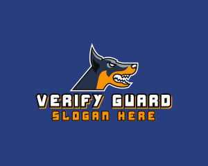 Aggressive Guard Dog  logo design