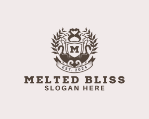 Shield Plantation Wreath logo design