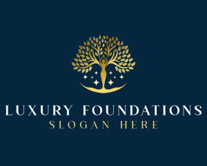 Luxury Human Tree logo design