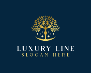 Luxury Human Tree logo design