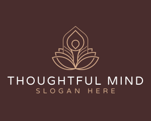 Meditation Therapeutic Yoga logo design