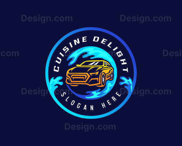 Car Cleaning Garage Logo