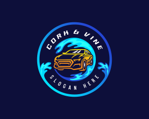 Car Cleaning Garage Logo