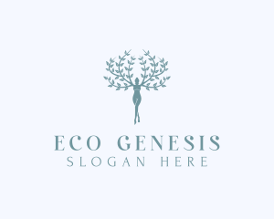 Eco Nature Woman logo design