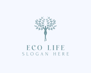 Eco Nature Woman logo design