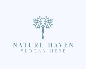 Eco Nature Woman logo design