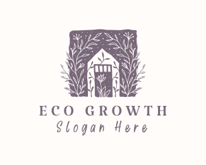 Eco Greenhouse Plant logo