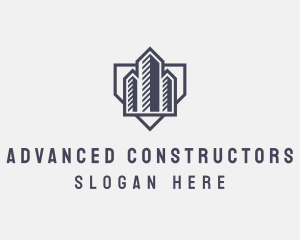 Realty Construction Building logo design