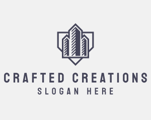 Realty Construction Building logo design