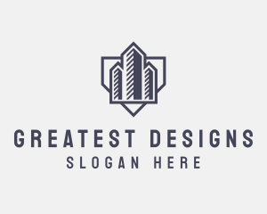 Realty Construction Building logo design