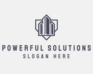 Realty Construction Building logo design