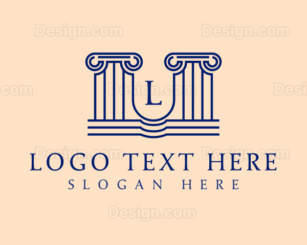 Architectural Greek Pillar Logo