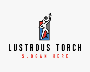 Olympic Torch Athlete logo design