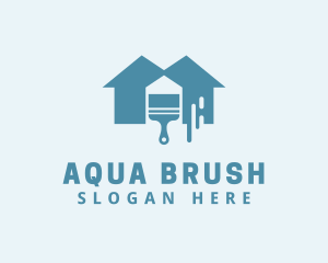 Paint Brush Houses logo design