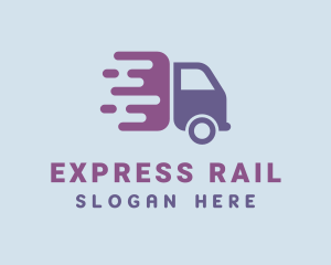 Violet Express Truck logo design