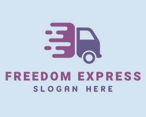 Violet Express Truck logo design