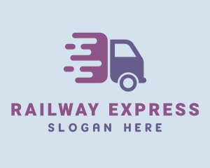 Violet Express Truck logo design