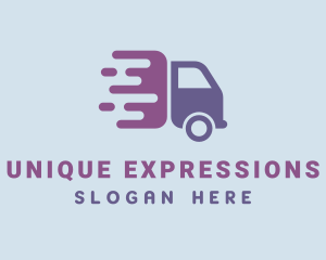 Violet Express Truck logo design