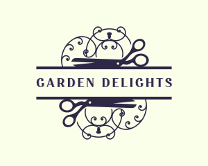 Gardening Shears Landscaping logo design