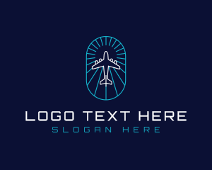 Plane Aviation Flight logo