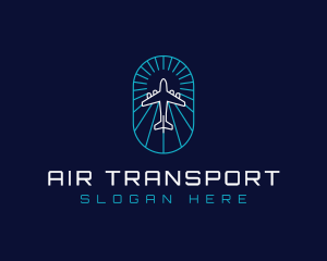 Plane Aviation Flight logo design