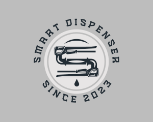 Pipe Wrench Plumbing Maintenance logo design