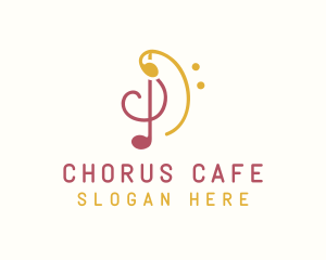 Musical Notes Clef logo