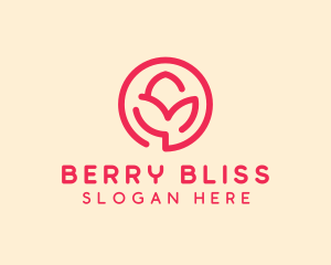 Minimalist Flower Bud logo design