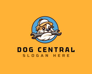 Repair Handyman Dog logo design